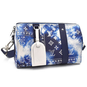 Louis Vuitton City Keepall Monogram Bandana Blue Shoulder Bag Crossbody Boston